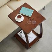 GP1实木客沙发几柜可移动桌子带轮BEK迷你茶几J边小户型家用方角