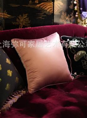 中国绒风牡丹祥云RNF靠高端刺绣丝抱枕新式中垫