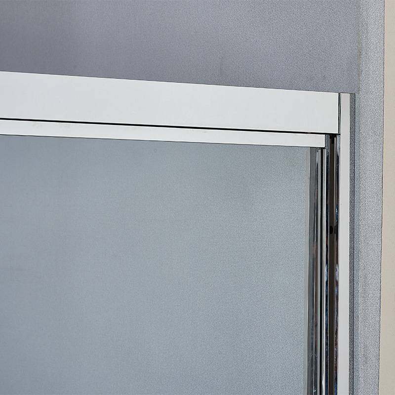 淋浴房隔断卫生间一体式浴室隔断玻璃移门304不锈钢一字型淋浴房