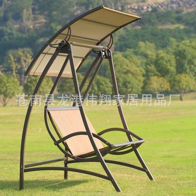 尚豪华户外双人秋千铸铝特林吊椅斯FIN层庭院遮阳闲秋千厂家直休