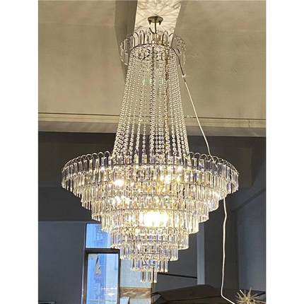 新庆款婚铁礼堂欧式艺电镀水晶52100高灯婚用品水晶吊灯尚大气装