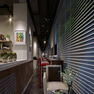 ?写叶间字楼办室铝合金F$p$p^lh强遮光百公帘厨房卫生窗帘防水拉