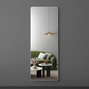 无框全身穿衣镜贴墙自壁挂式化镜挂墙子家用卧室落妆地大5001-5MM
