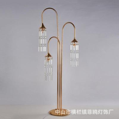 家直供新款婚时庆头尖泡水晶冰条QEH路引厂简3约尚婚礼堂T台装饰