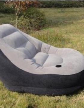 NTEX人68564KKV植绒单沙发充气沙I发懒沙发人躺椅午休沙发床