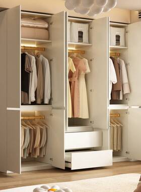 Tal现货ENF级实木欧松板衣柜免拉手现代极简新款卧室60深柜