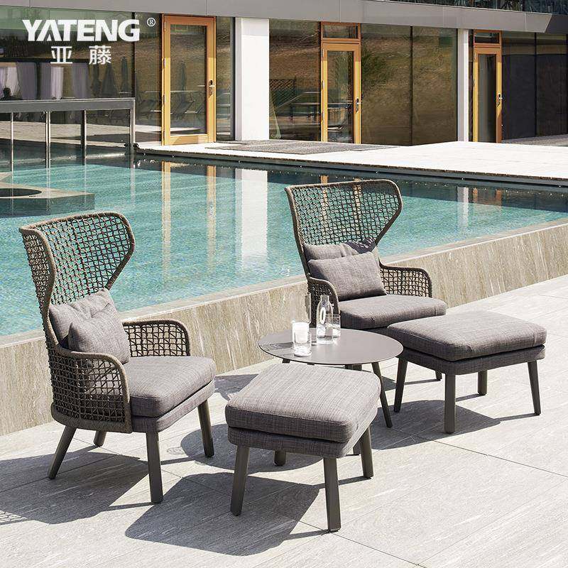 亚花YT-3019桌藤户外庭院编桌椅藤休闲藤椅子园茶几椅设计师创意,商业/办公家具,商用藤编家具,淘宝优惠券,粉丝福利购,淘宝优惠卷