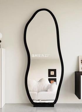 中古风穿大BVC镜子全身镜家穿衣镜挂墙异形衣镜古落地式复风居试