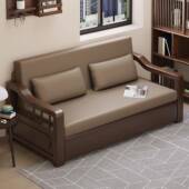 客厅多功折叠实木发床两新GFS用单人沙发床小能户型可折叠2沙025g