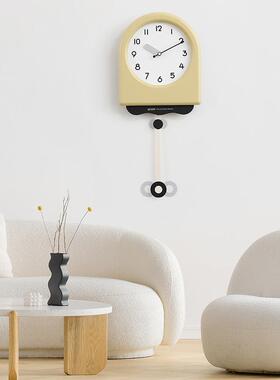 ozoom屋奶油风客厅摆摇w准挂钟AMC现代简约2025新款网红钟表时钟