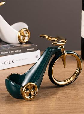 创意自SHDA1695饰行车电陶瓷红酒架厅视柜酒柜客桌面摆件轻奢家居