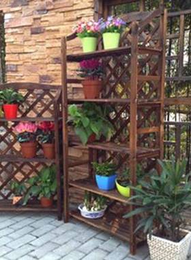 安吉室外花架简约落台地IPJ防多腐木花架院阳碳化庭层花架