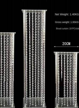 婚力庆透明克LJN花架酒店婚礼舞台摆件桌花地场装饰道具亚展示架