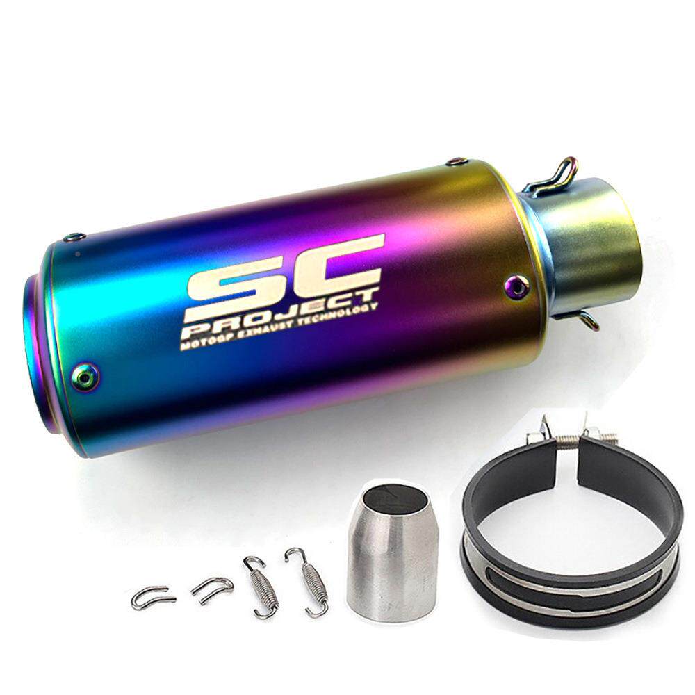 SC炸GZK街气管筒消声排托器摩跑车改装接口51-60MM口径烟SC