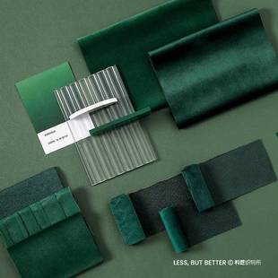 辑/20 翡冷翠 墨绿色窗帘复古轻奢丝绒祖母绿 客厅卧室 绒布新款