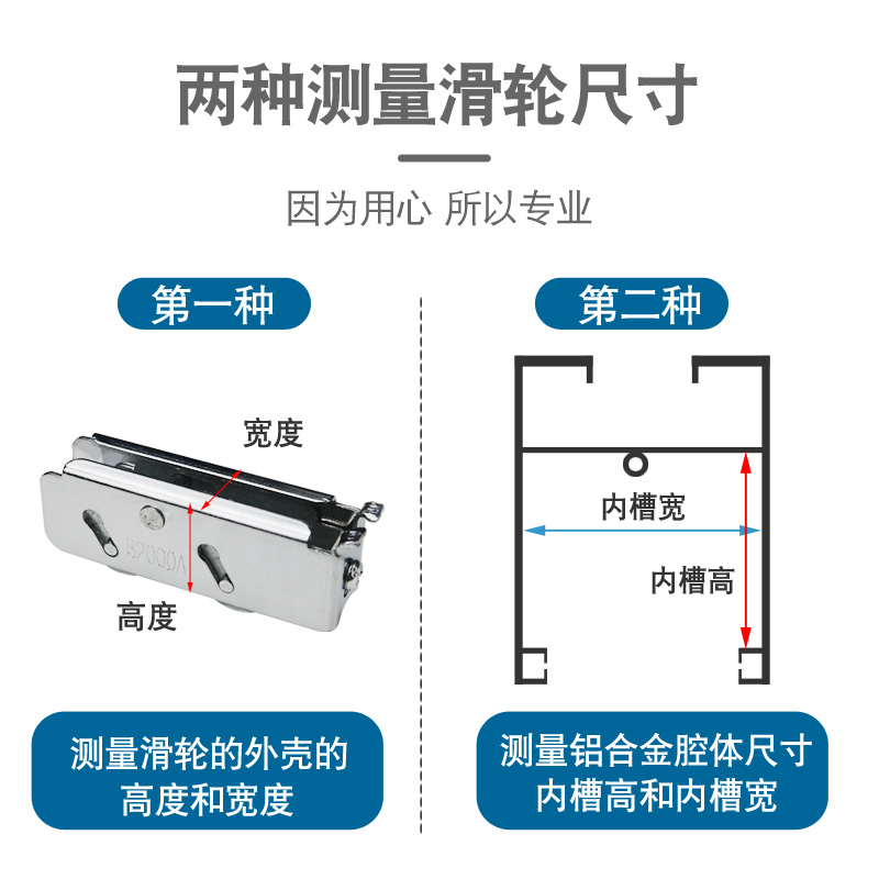 铝合金窗户滚轮老式门窗滑轮2玻璃推拉轴承轮塑钢窗轮子配件