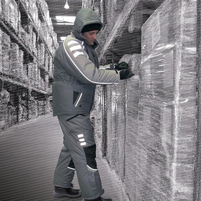 代尔塔防寒服523防寒背带裤522PU涂层冷库工作服零下度