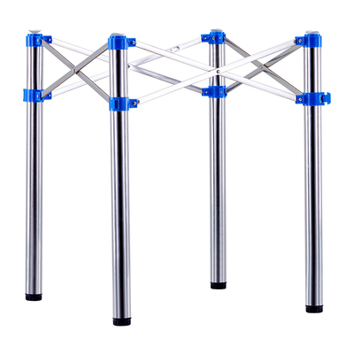 桌腿加厚桌架桌子腿支架折叠桌架铁艺不锈钢餐台脚麻将饭桌架子腿