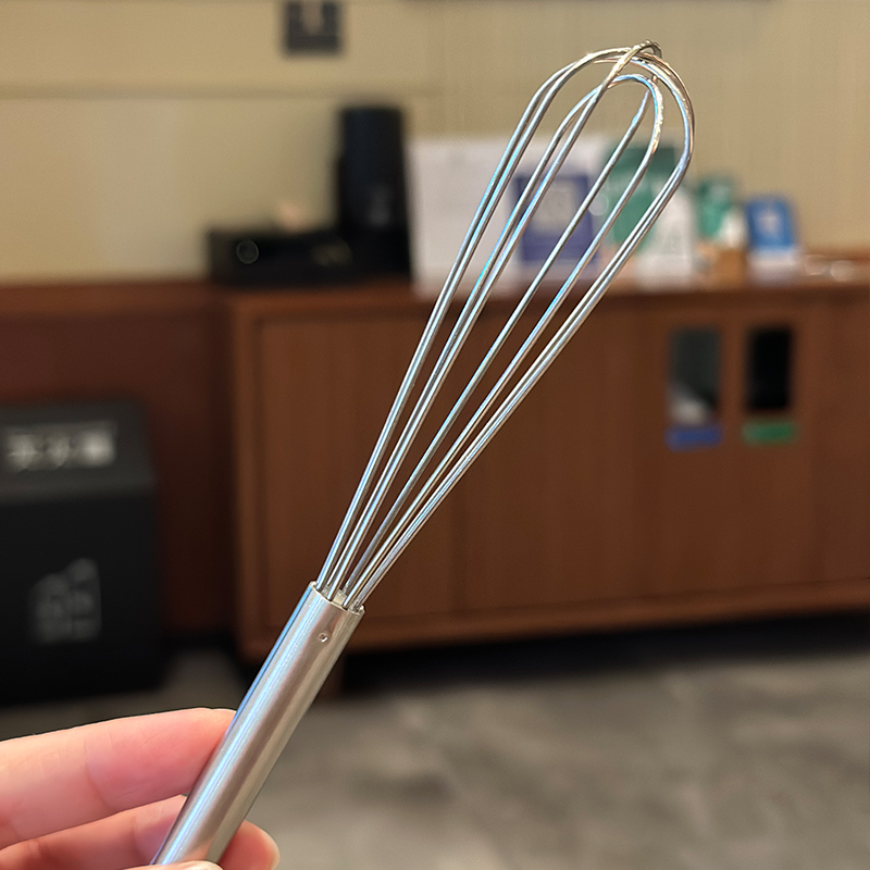 轻便长柄打蛋器!出1810不锈钢手动鸡蛋玉子烧搅拌棒烘焙工具