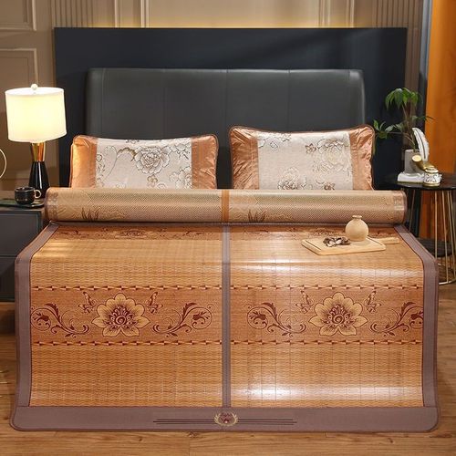 凉席竹席1.8m床双面直筒1.5m折叠宿舍单双人1.2夏季0.8学生硬席子