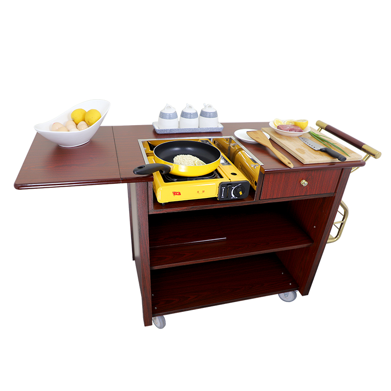 左舟多功能移动早餐车卡式炉单头鲍鱼家用小推车商用