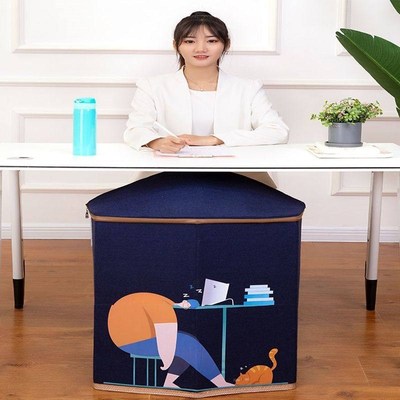 办公桌烤火围挡远红外辐射石墨烯三电暖器取暖器下折叠静音暖脚腿