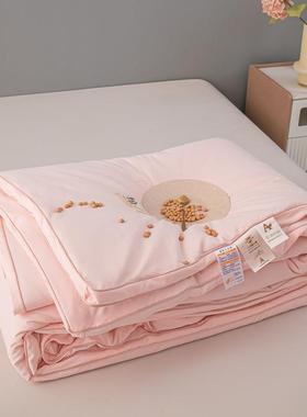 暖A65879类大蛋白豆纤维被加厚冬被子春秋被空调被芯可机洗保学生