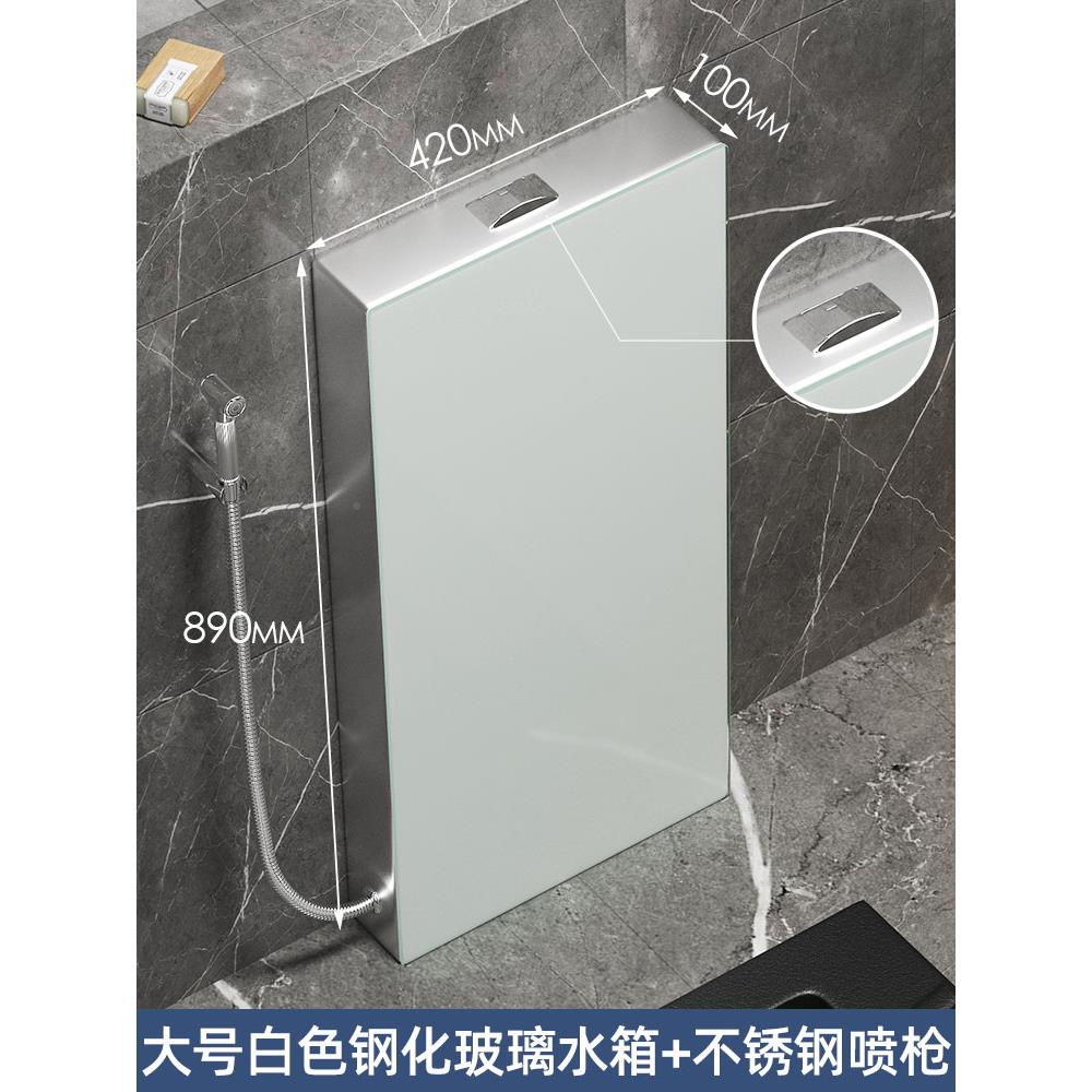 蹲MEIY带盖板便器蹲坑式便池冲水箱 厕所整家用落带盖蹲便地式水E