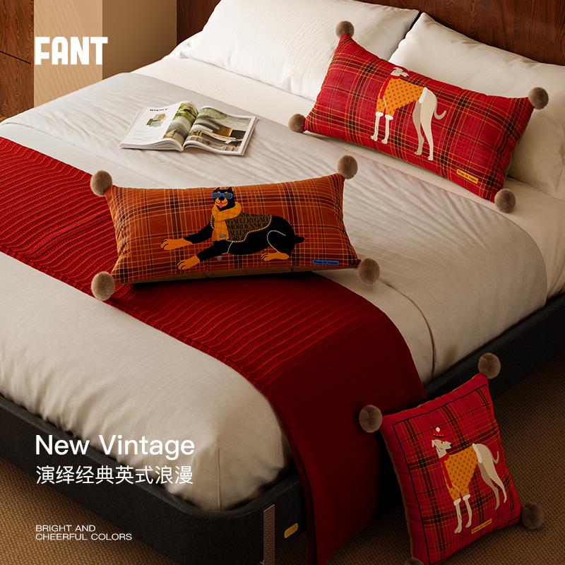 克利弗睡中新年红感色抱枕女生觉专用夹腿床上轻奢高古级沙发B02X