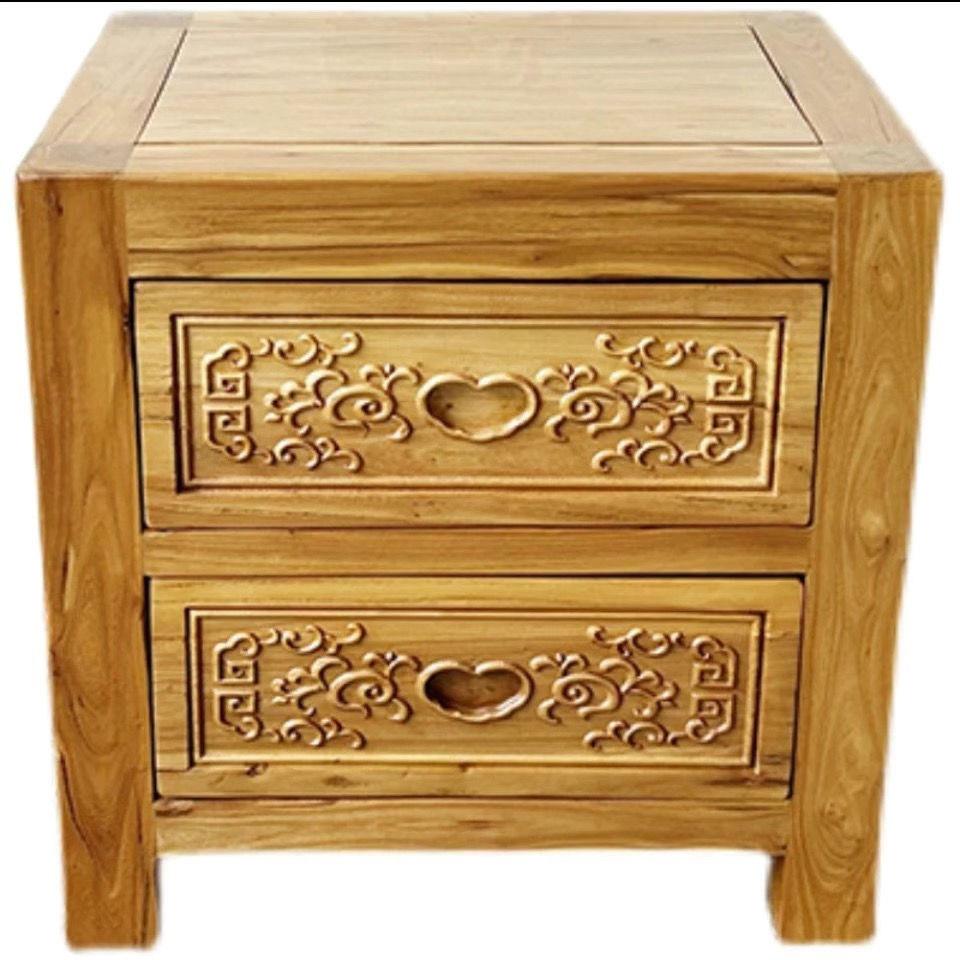 老榆木斗床头柜实木榫卯物柜收纳柜床头柜角储几边几抽屉纯矮柜花