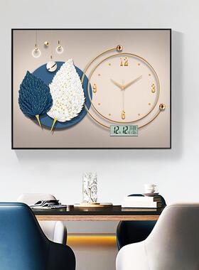 精箱梭福鹿电表箱装饰画日历挂钟电遮钟挡现代配轻奢电DX-2002-子