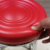 酒吧椅吧台凳前台圆形凳可叠放ktv柜台商用双环高脚凳加高椅子