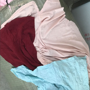 杂色碎布擦机布大块全棉抹布不掉毛抹机吸油吸水衣服浅色杂碎布