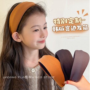 儿童宽边发箍女童不勒头发饰2024新款加宽发窟女款秋冬防滑头箍女