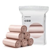 包邮 中大号厨房黑色塑料袋 卫生间家用一次性平口点断式 垃圾袋卷装