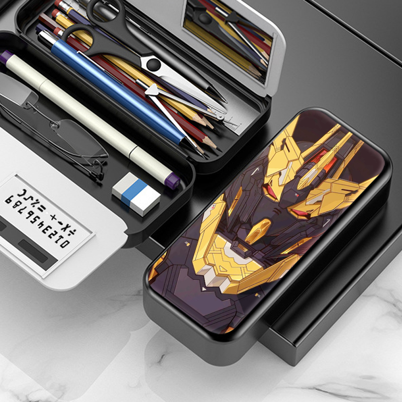机动战士高达网红多功能学生文具盒眼镜收纳盒笔盒笔袋创意多功能