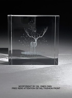 林深时见鹿,海蓝时见鲸浪漫治愈系摆件朋友节日生日纪念礼物