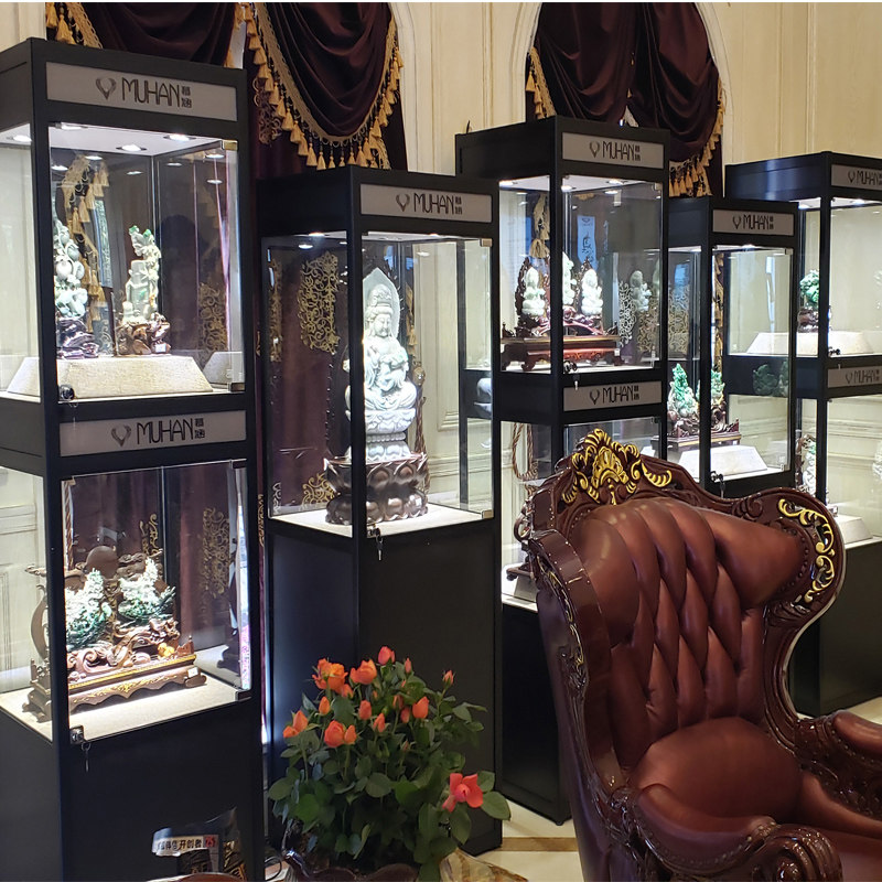 古董展示柜透明玻璃展柜陈列柜展览柜收藏文物玉器古玩博物馆展柜,商业/办公家具,展示柜/陈列柜/展示架/货柜,淘宝优惠券,粉丝福利购,淘宝优惠卷