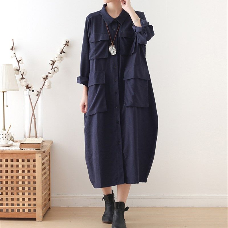 21秋季新大码女裝H版型工装风长衬衫立体大口袋时尚衬衫裙薄外套,女装/女士精品,连衣裙,淘宝优惠券,粉丝福利购,淘宝优惠卷