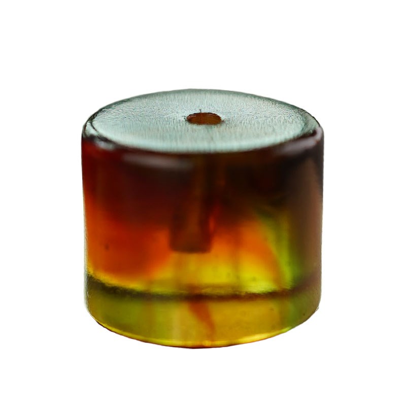 琉璃线香莲花香插创意摆件茶杯托禅意香托小众极简艺术中式香座