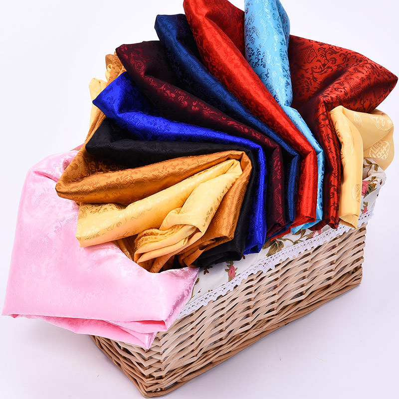 织锦缎布料 中国风丝绸龙纹cos古装汉服唐装服装绸缎布料面料提花