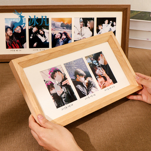 创意组合相框摆台二连三连框加打印照片相册情侣闺蜜框架5寸6寸