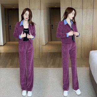 春装女2023新款春秋小个子级感西装职业套装女时髦洋气时尚休闲