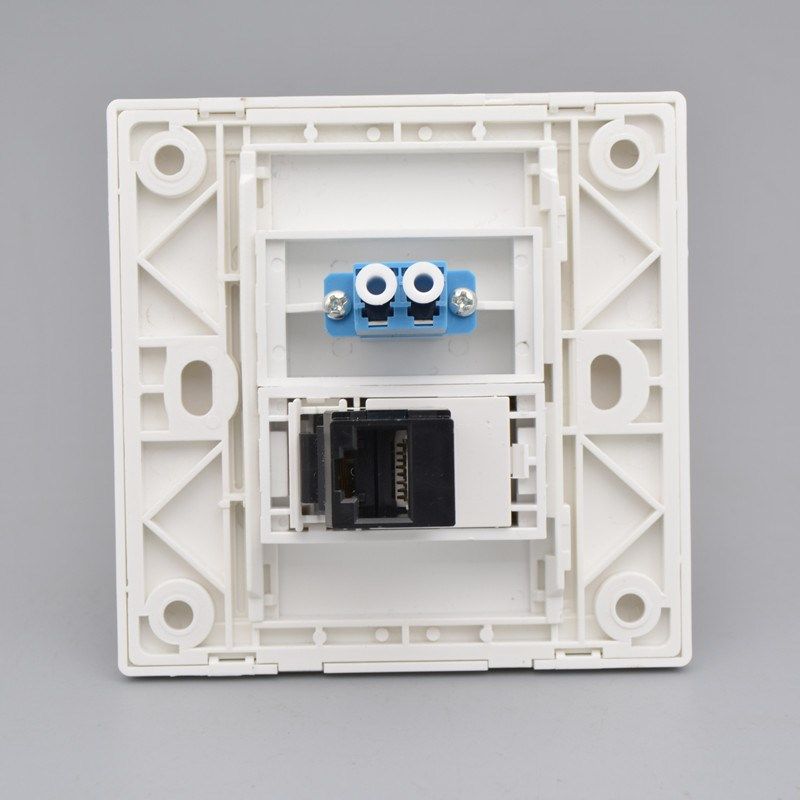 香槟金网络光纤lc面板86型六类千兆七类万兆网线插LC光钎墙壁插座,电子/电工,电脑插座,淘宝优惠券,粉丝福利购,淘宝优惠卷