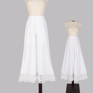 笙弦纪含棉防静电A字大摆半身裙马面内搭打底蕾丝衬裤 汉服夏 衬裙
