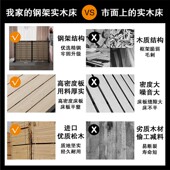 折叠床单人床1m1.2米经济型简易铁架午休床陪护硬板床实木收折床