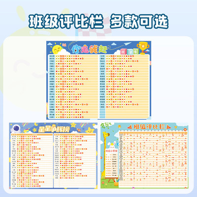 积分榜墙贴纸班级布置教室装饰你追我赶学生评比栏表文化光荣奖励