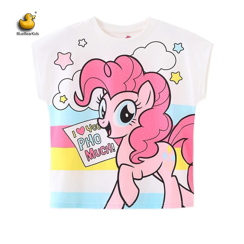 儿童t恤短袖2024夏款卡通洋气时尚短袖衫女童女孩上衣T恤