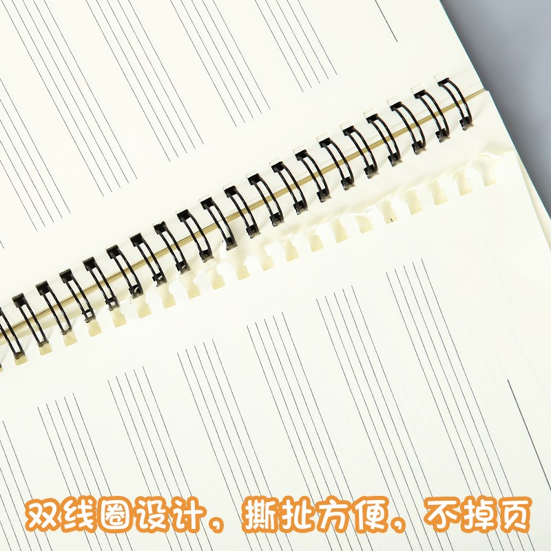 a4大本五线谱本子识谱表练习本活页纸大间距2024新款高颜值小学生