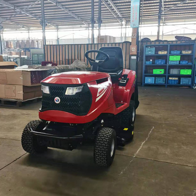 新款坐骑式草坪车厂家直销 发动机坐骑式剪草机大马力除草机